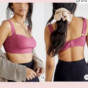 Intimately Free People Naomi Longline Bra Balconette Dried Rose NEW